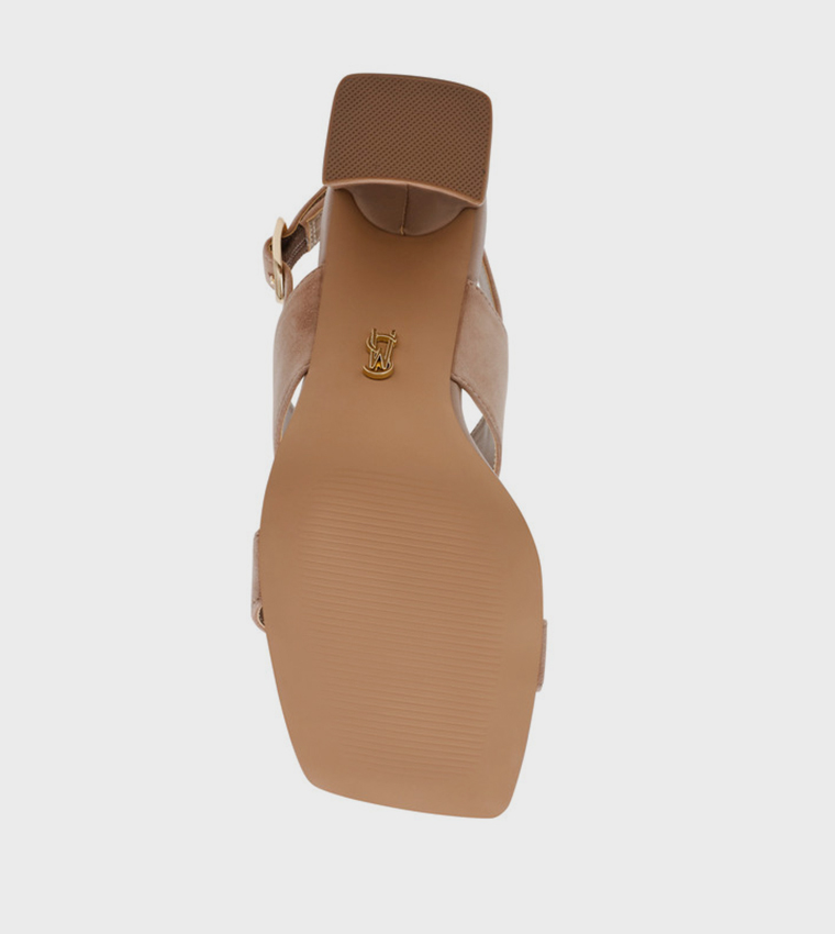 WENDIE Open Toe Block Heel Sandals