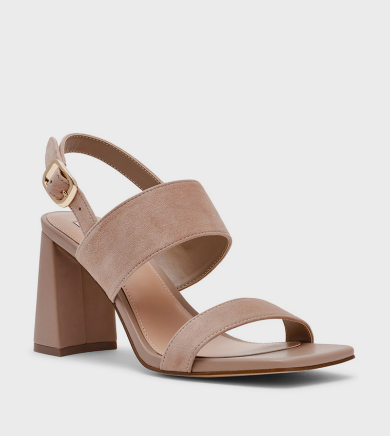 WENDIE Open Toe Block Heel Sandals