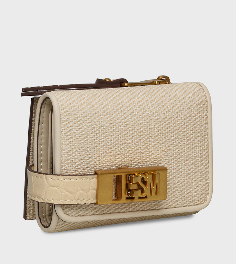 BCADENS Textured Logo Detail Wallet