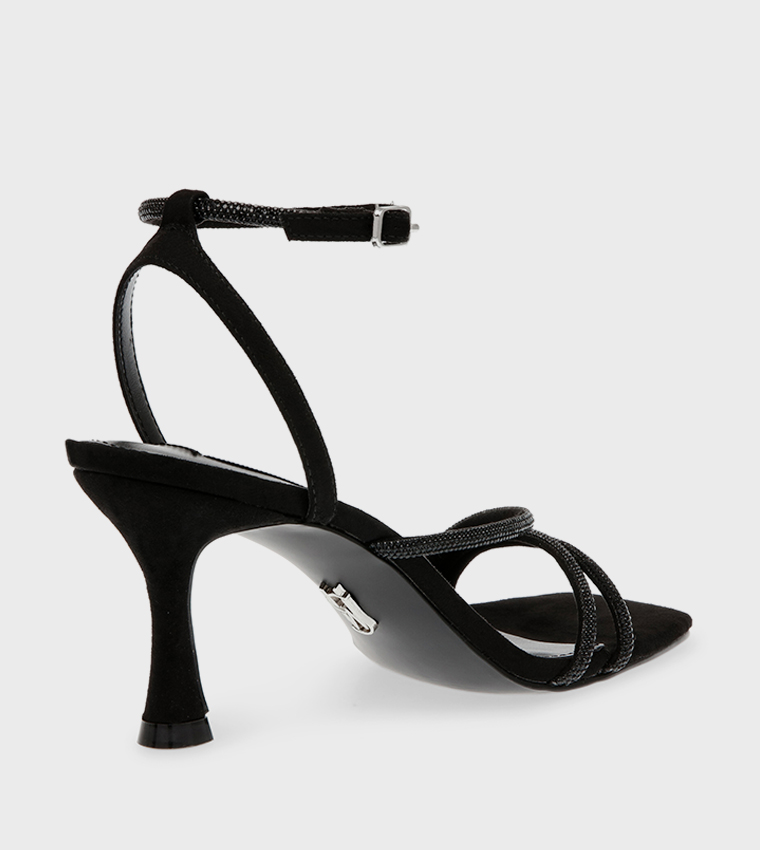 STIR-UP Embellished Ankle Strap Sandals