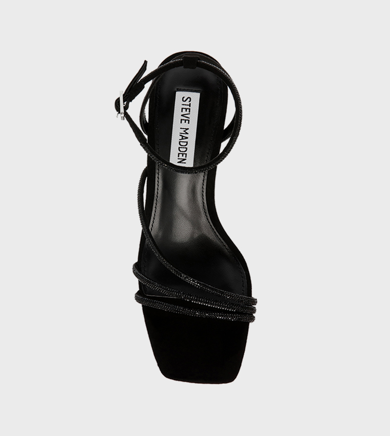 STIR-UP Embellished Ankle Strap Sandals