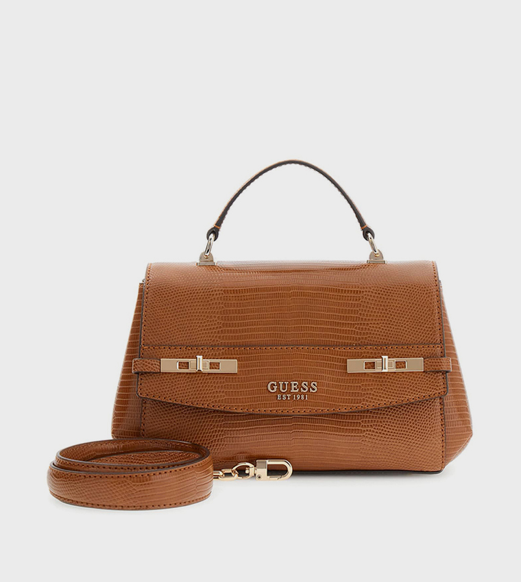MELINDA Textured Top Handle Bag