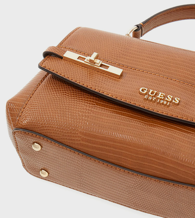 MELINDA Textured Top Handle Bag