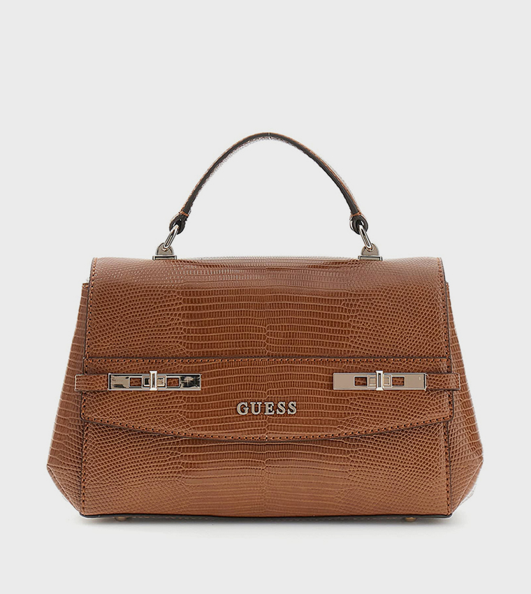 MELINDA Textured Top Handle Bag