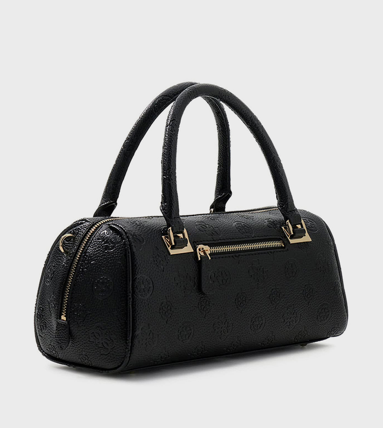 CRESIDIA II Logo Debossed Barrel Bag