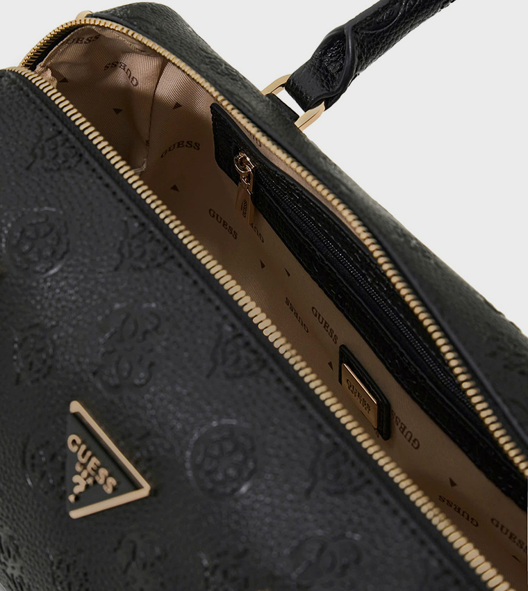 CRESIDIA II Logo Debossed Barrel Bag