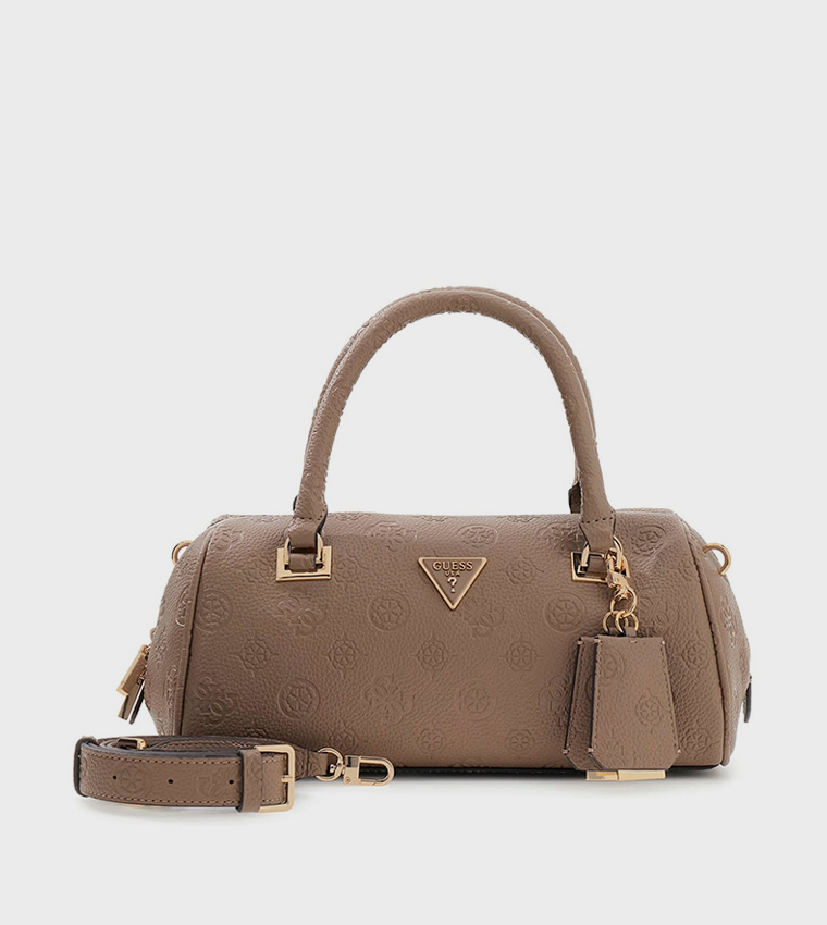 CRESIDIA II Logo Debossed Barrel Bag