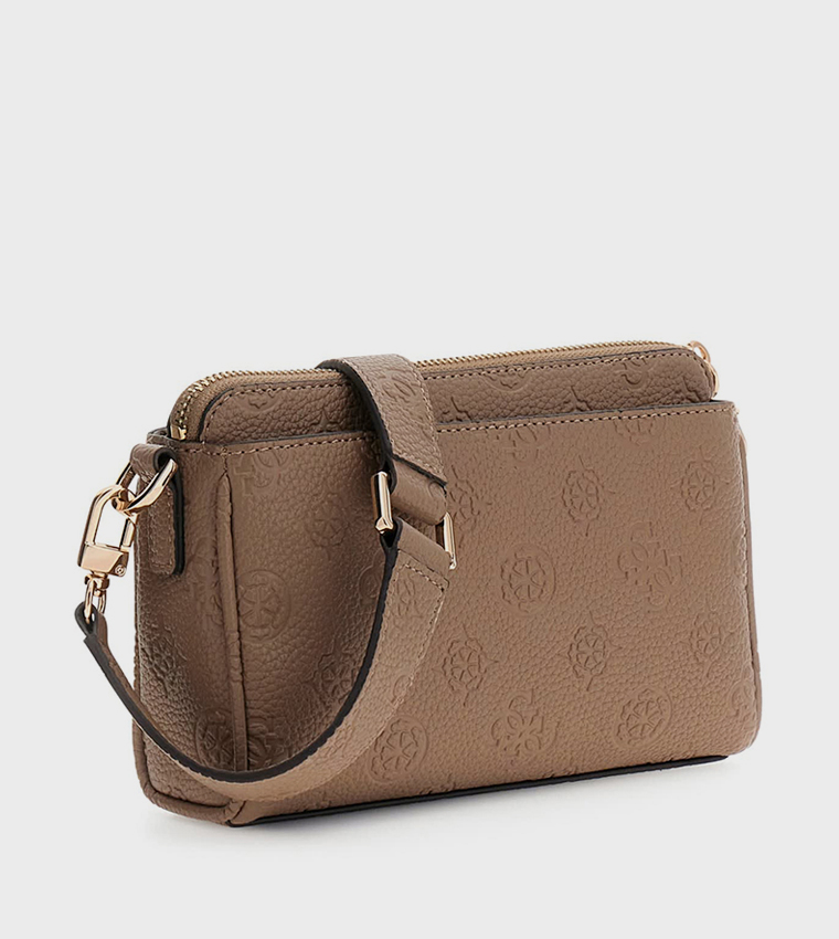 CRESIDIA II Logo Debossed Convertible Crossbody Bag