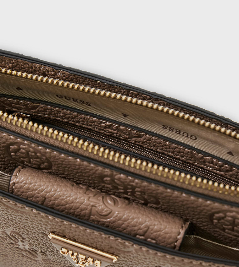 CRESIDIA II Logo Debossed Convertible Crossbody Bag