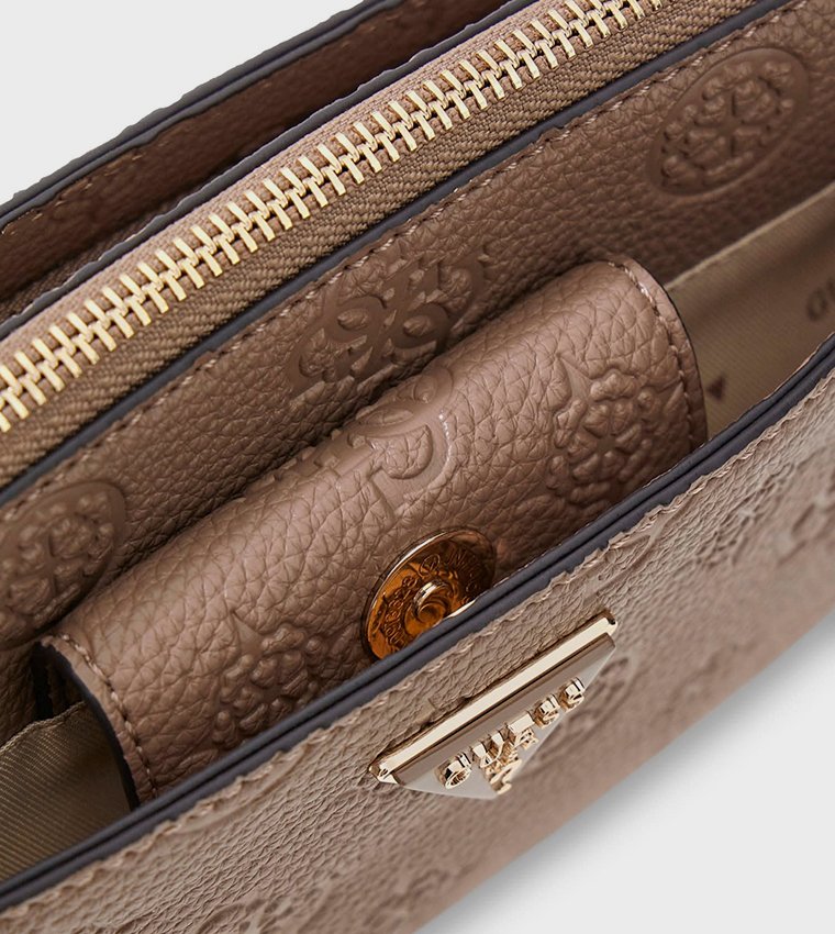 CRESIDIA II Logo Debossed Convertible Crossbody Bag