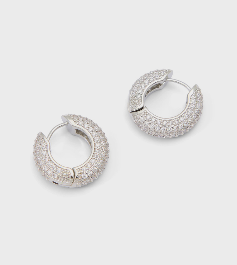 STRIGIDAE Embellished Hoop Earrings