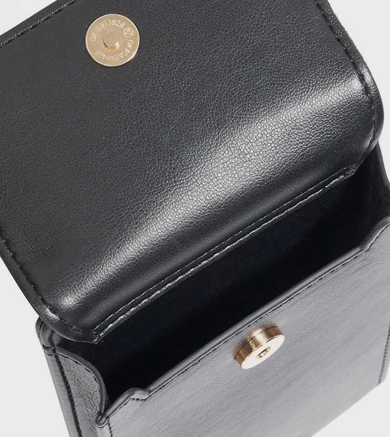 SUMMARISE Textured Phone Crossbody Bag