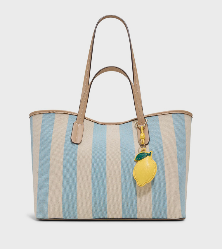 SUMMER Striped Tote Bag