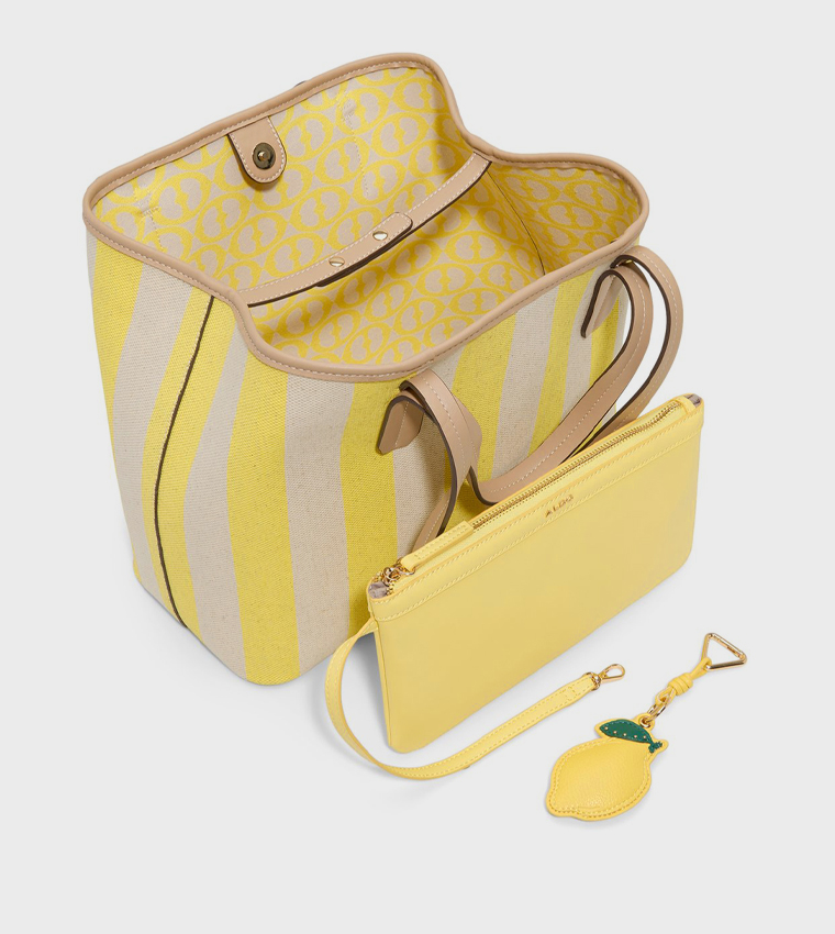 SUMMER Striped Tote Bag