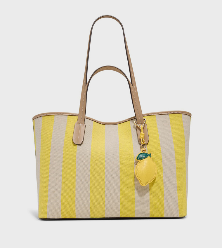 SUMMER Striped Tote Bag