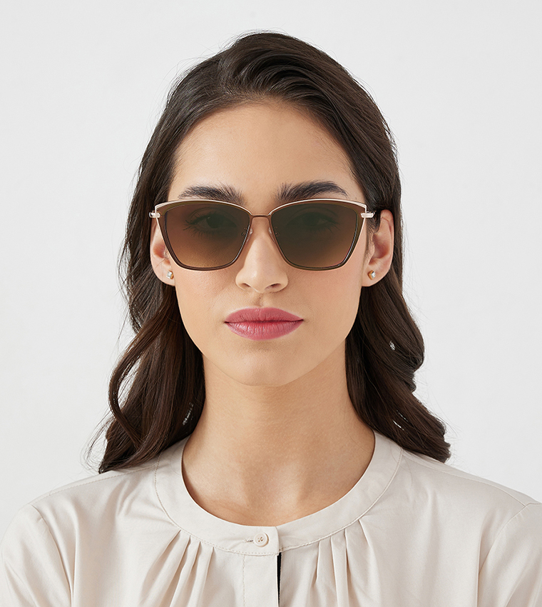 Buy 30Sundays SUPER CHIC Square Sunglasses In Brown  display picture 3