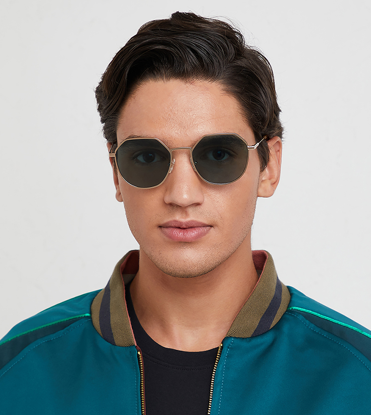 TURN UP II Hexagon Sunglasses