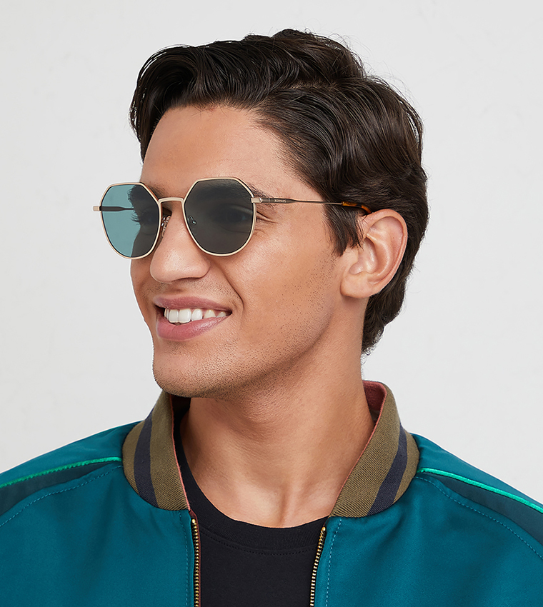 TURN UP II Hexagon Sunglasses