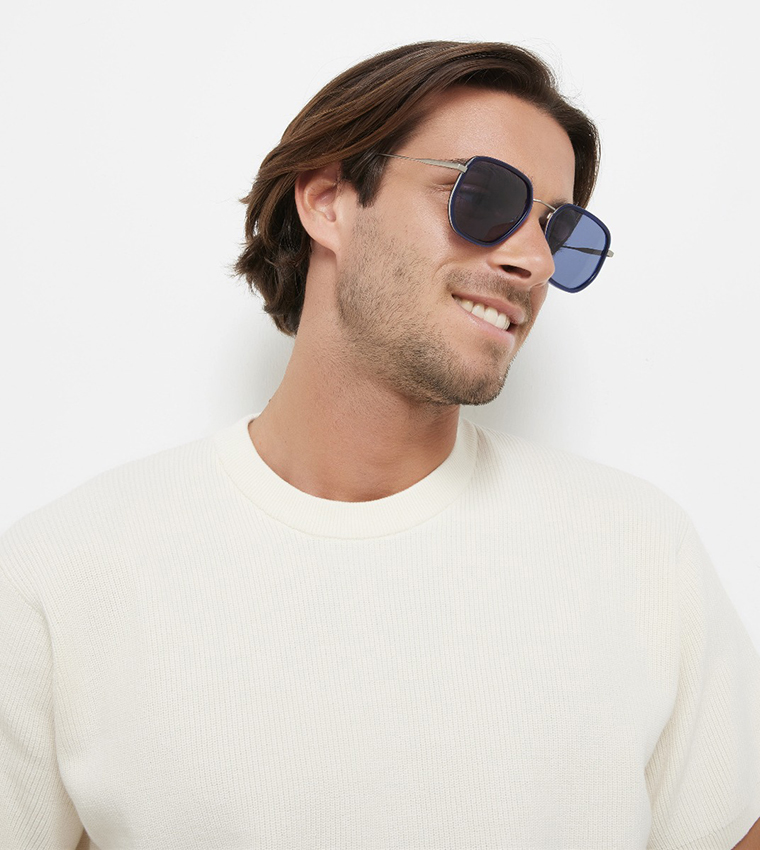 ARCHAIC Geometric Rectangle Sunglasses