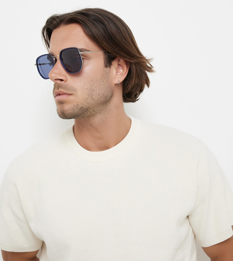 ARCHAIC Geometric Rectangle Sunglasses