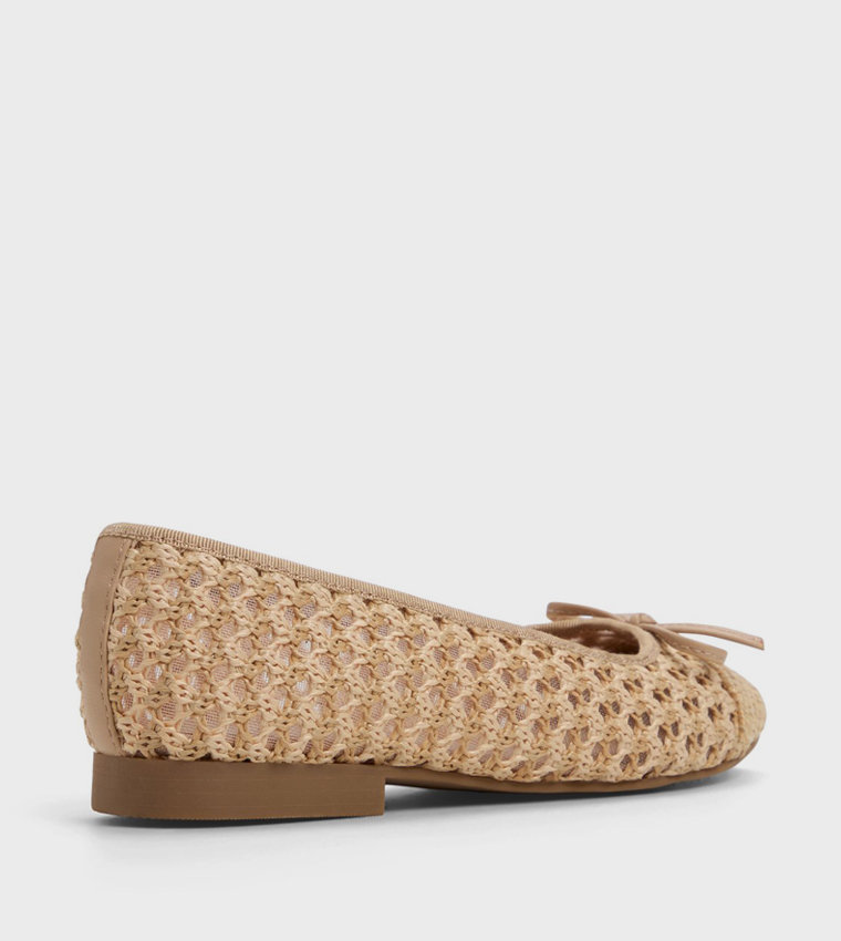 SWEETY Straw Ballerinas