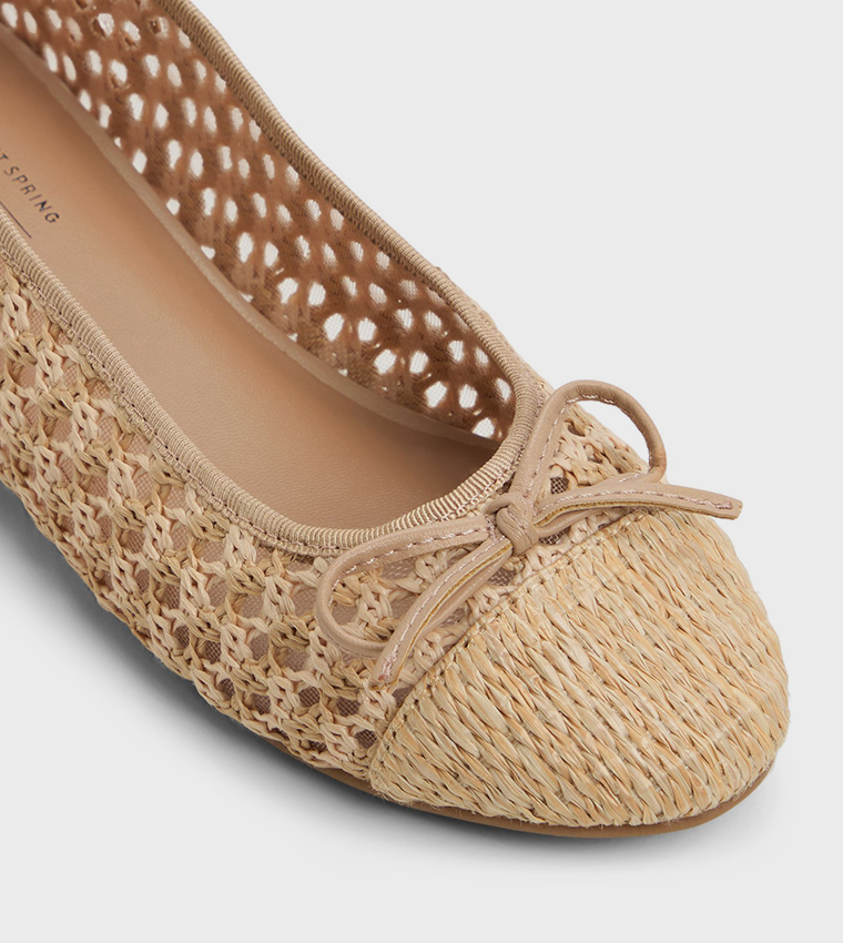 SWEETY Straw Ballerinas