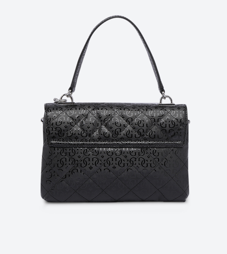 Buy Guess Queenie Top Handle Quilted Detail Cross Body Bag Black In Black 6thStreet UAE