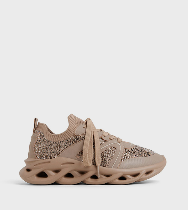 SYMA Embellished Chunky Slip-On Shoes