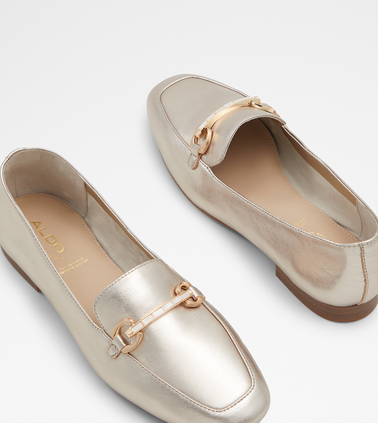 Aldo store silver loafers