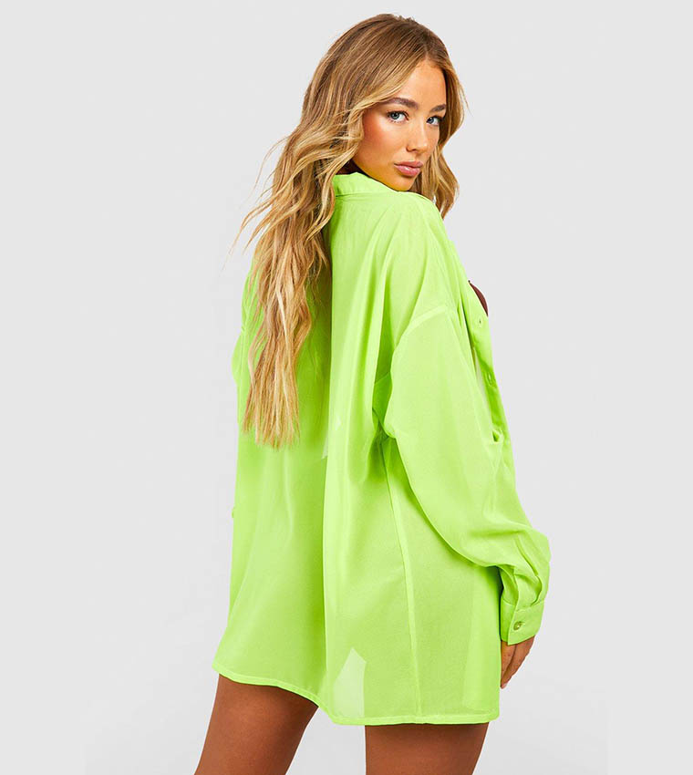 Oversized beach 2025 shirt dress