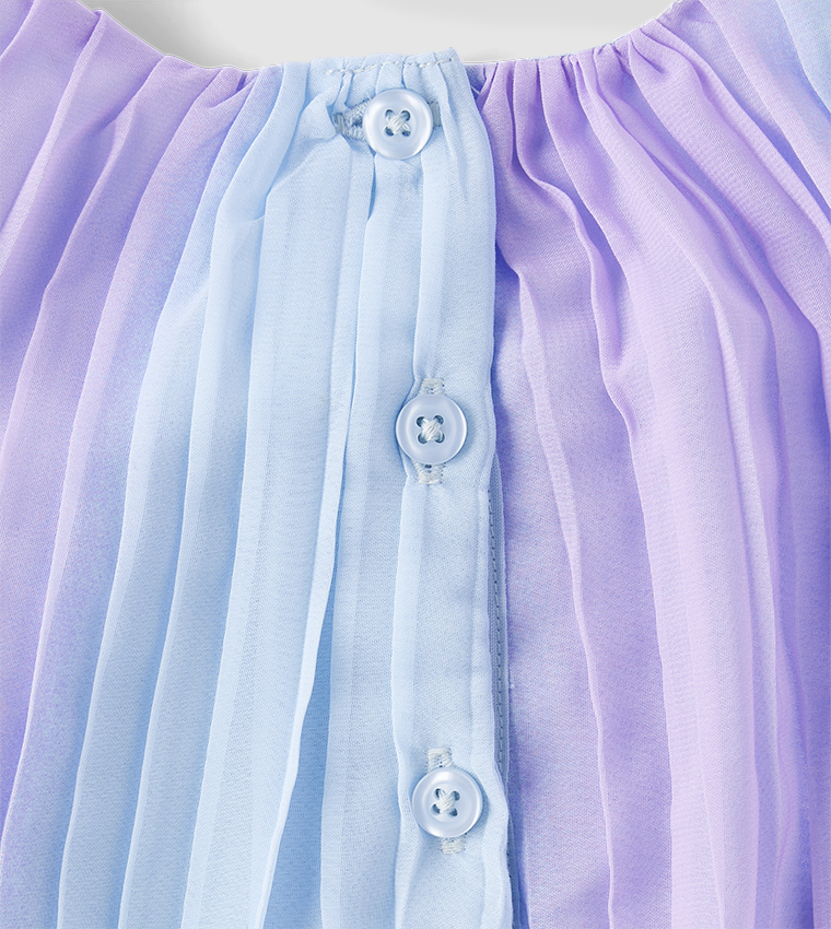 Ombre Sleeveless Flared Dress