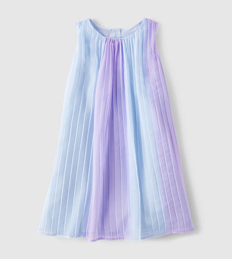 Ombre Sleeveless Flared Dress