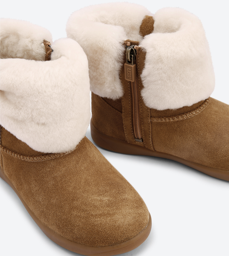 Ramona Round Toe Boots - Brown T-RAMONA