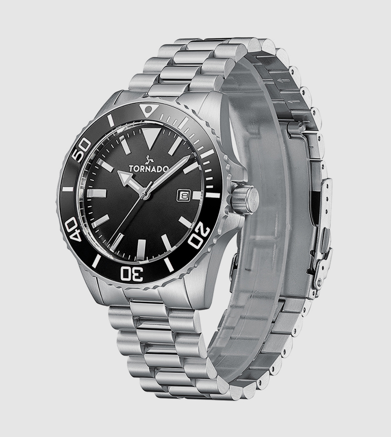 Analog Round Black Dial Watch