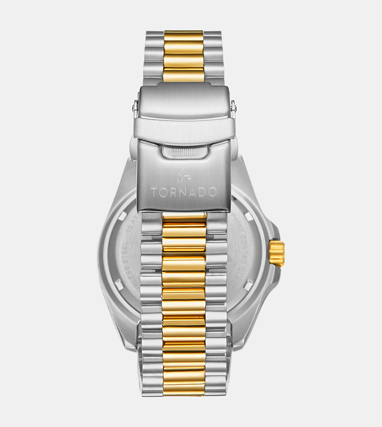 Green Dial Stainless Steel Watch