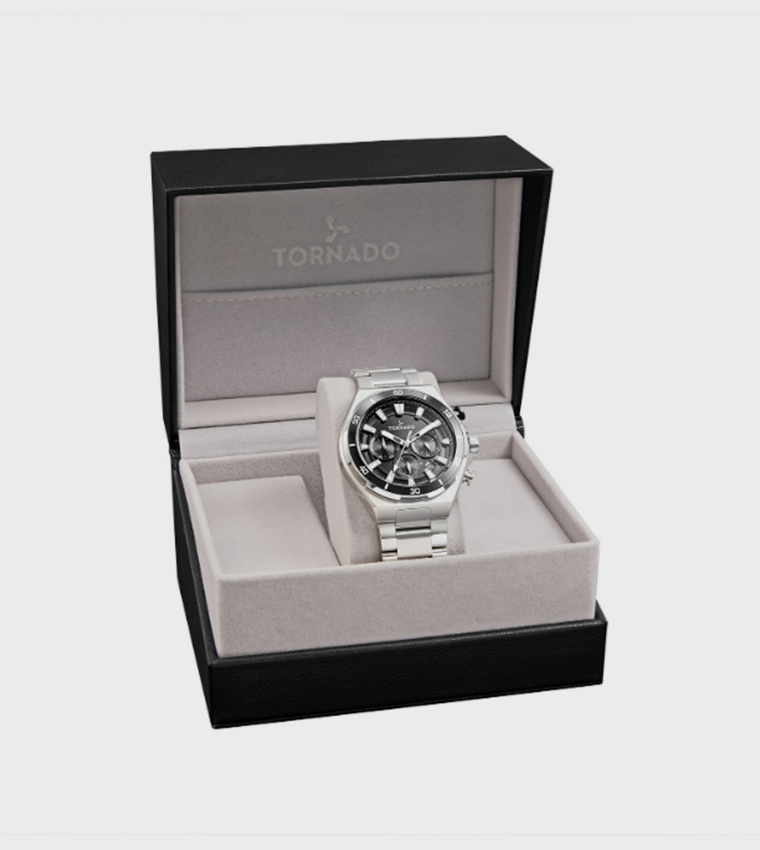 Stellar X Black Dial Chronograph Watch