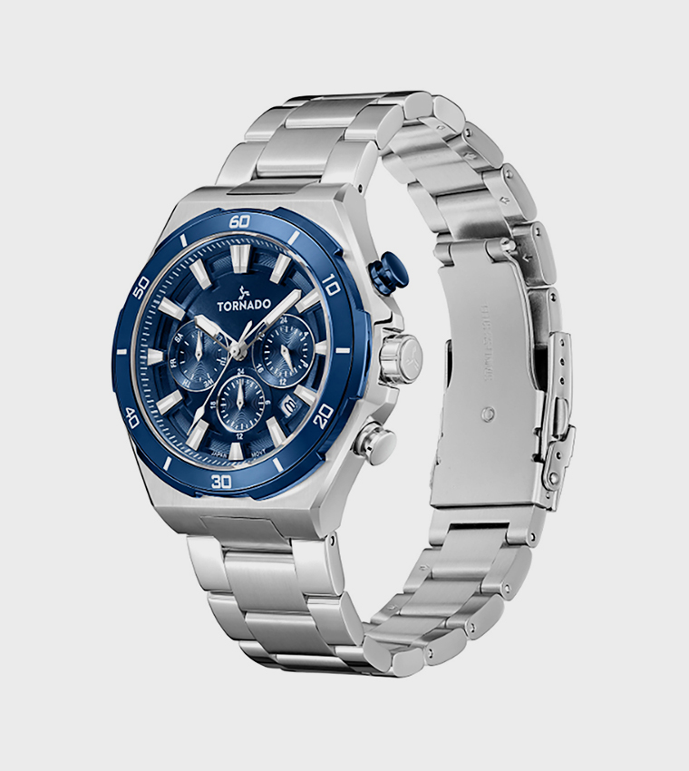 Stellar X Blue Dial Chronograph Watch
