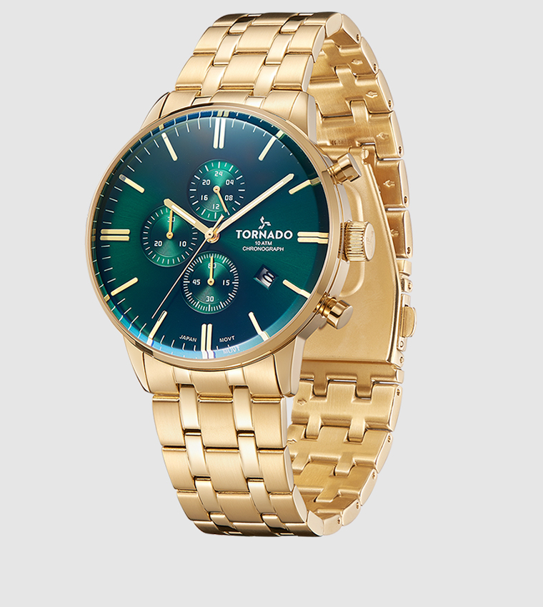 Chronograph Green Dial Analog Watch