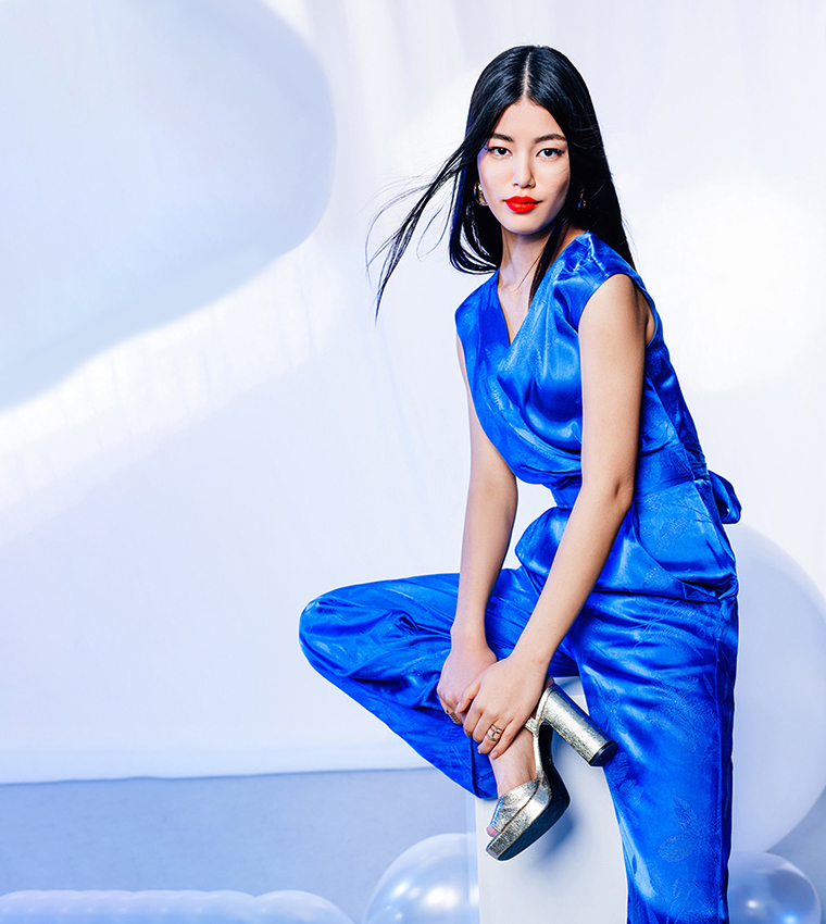 Self Patterned Jumpsuit