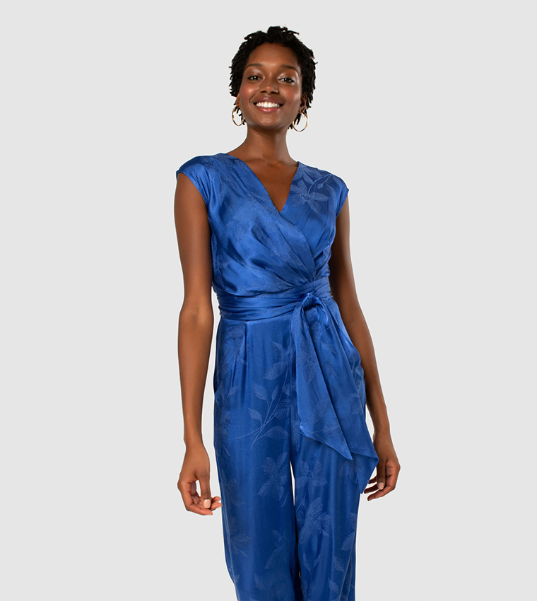 Self Patterned Jumpsuit