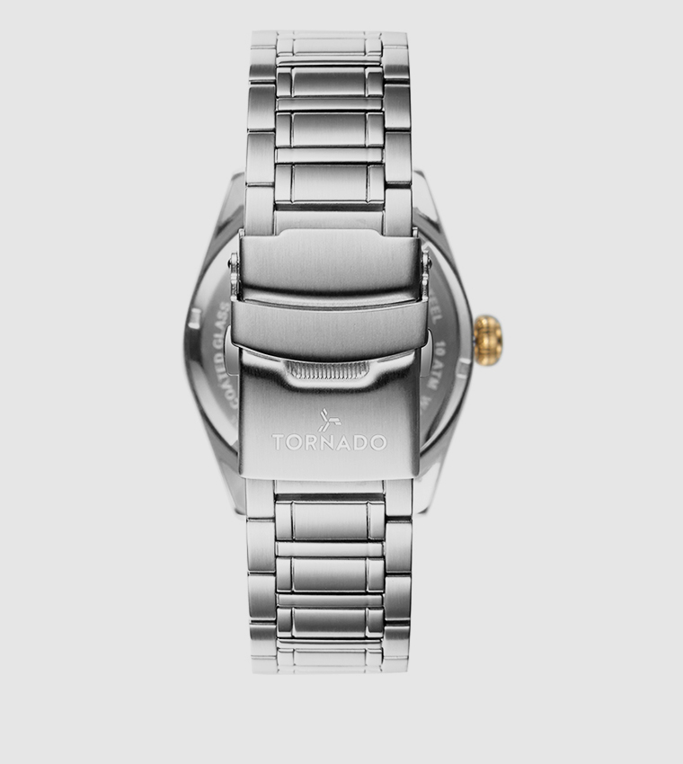 Green with Gold Highlights Dial Analog Watch