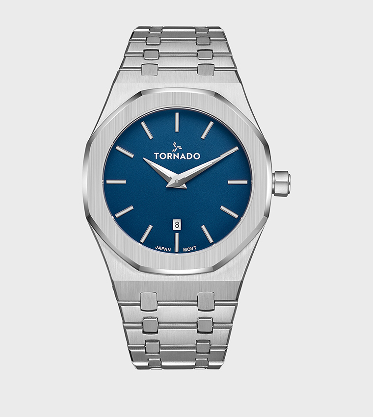 Stainless Steel Brushed Bracelet Strap Analog Watch
