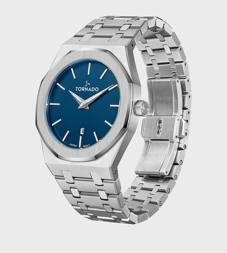 Stainless Steel Brushed Bracelet Strap Analog Watch