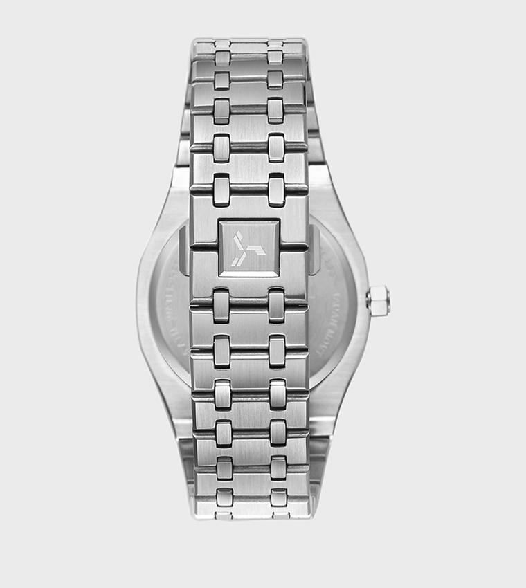 Stainless Steel Brushed Bracelet Strap Analog Watch