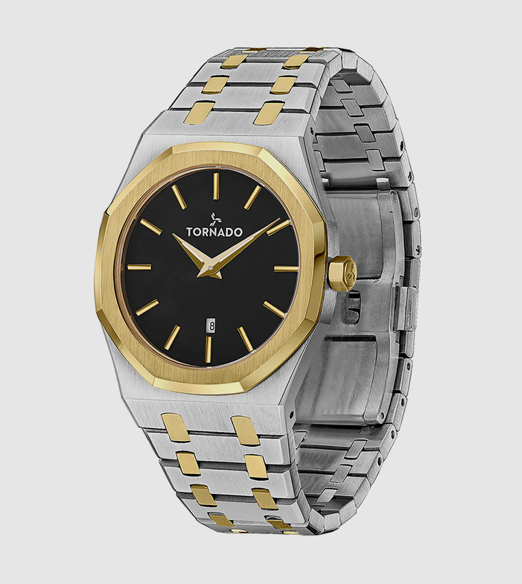 Analog Round Black Dial Watch