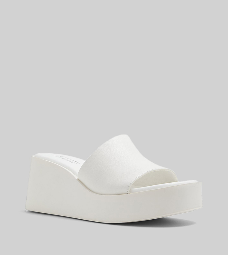 Peep toe white wedges on sale