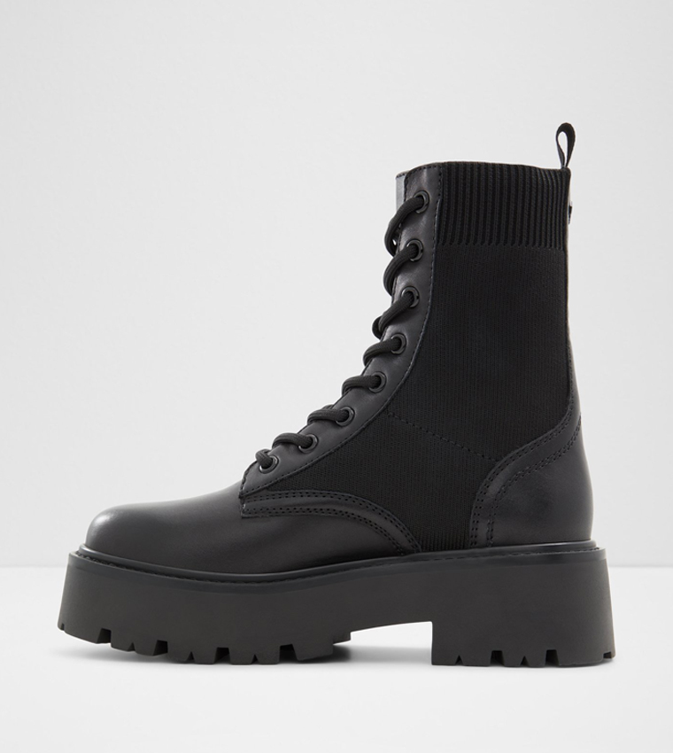 TALALERYKNIT Lace Up Chunky Ankle Boots