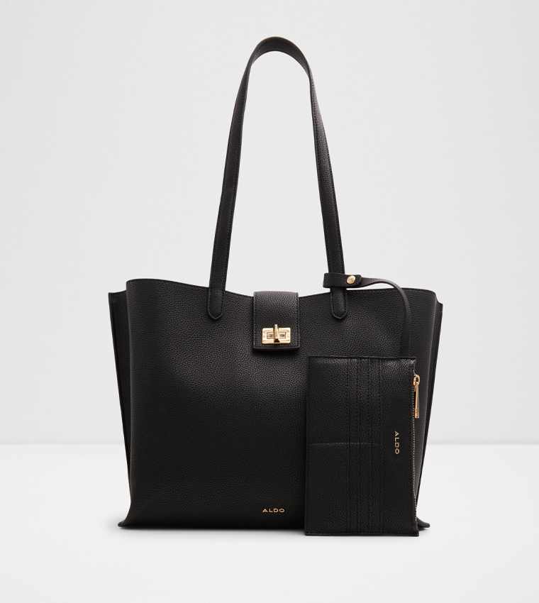 TALOBRERAEN Textured Tote Bag with Pouch