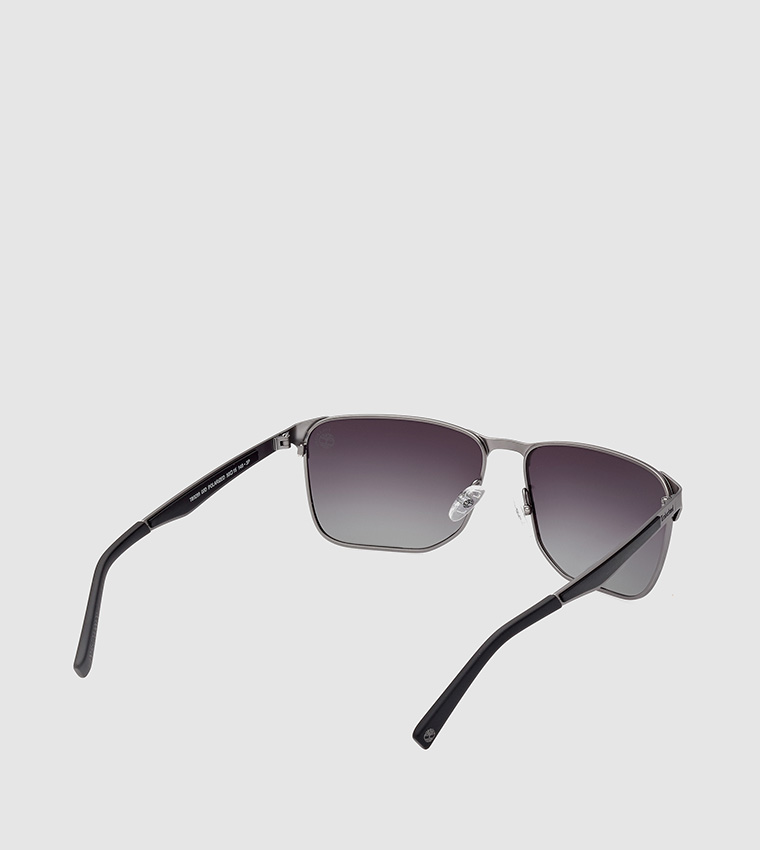 Buy Timberland Polarized Square Sunglasses In Silver