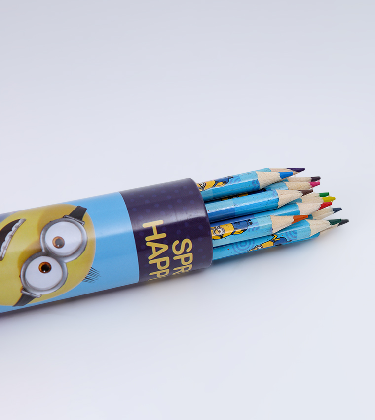 Despicable Me Minions Notebook & Pencil Set For Kids 10mm Grid